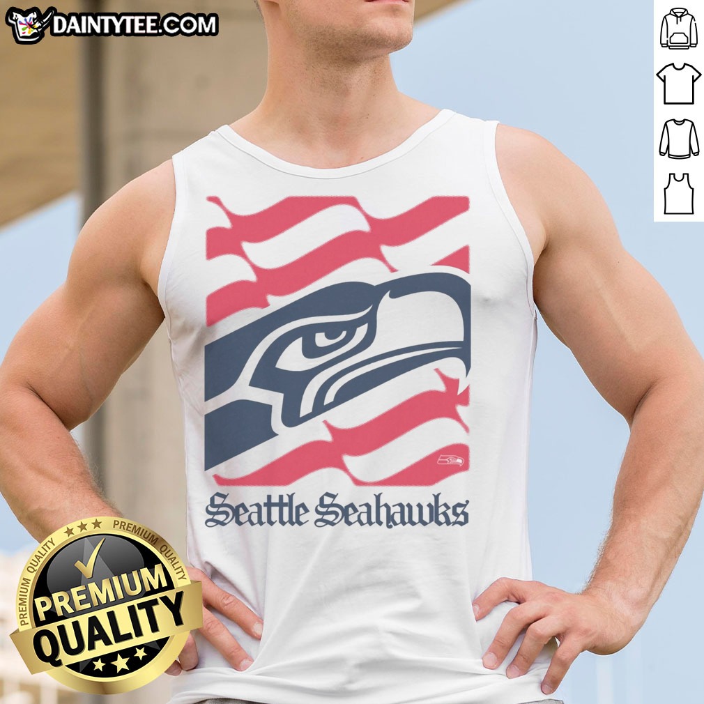 Nice Seattle Seahawks American Heritage Wordmark Shirt on Tank Top Nice Seattle Seahawks American Heritage Wordmark Shirt shown as a tank top preview