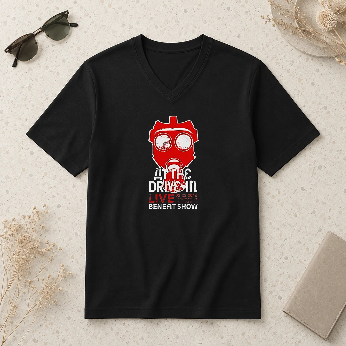 Official At The Drive In Fonda V-Neck Shirt