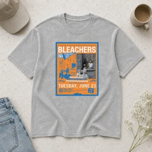 Official Bleachers Jun 23 2026 New York NY TOUR Poster Washed T-Shirt