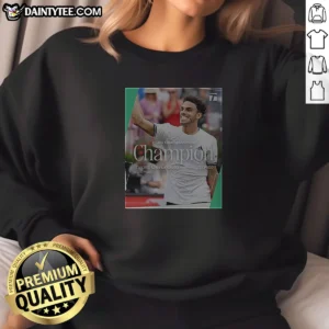 Official HSBC Championships Champion Francisco Cerndolo ATP 500 Sweatshirt in navy blue, featuring championship logo and comfortable fit