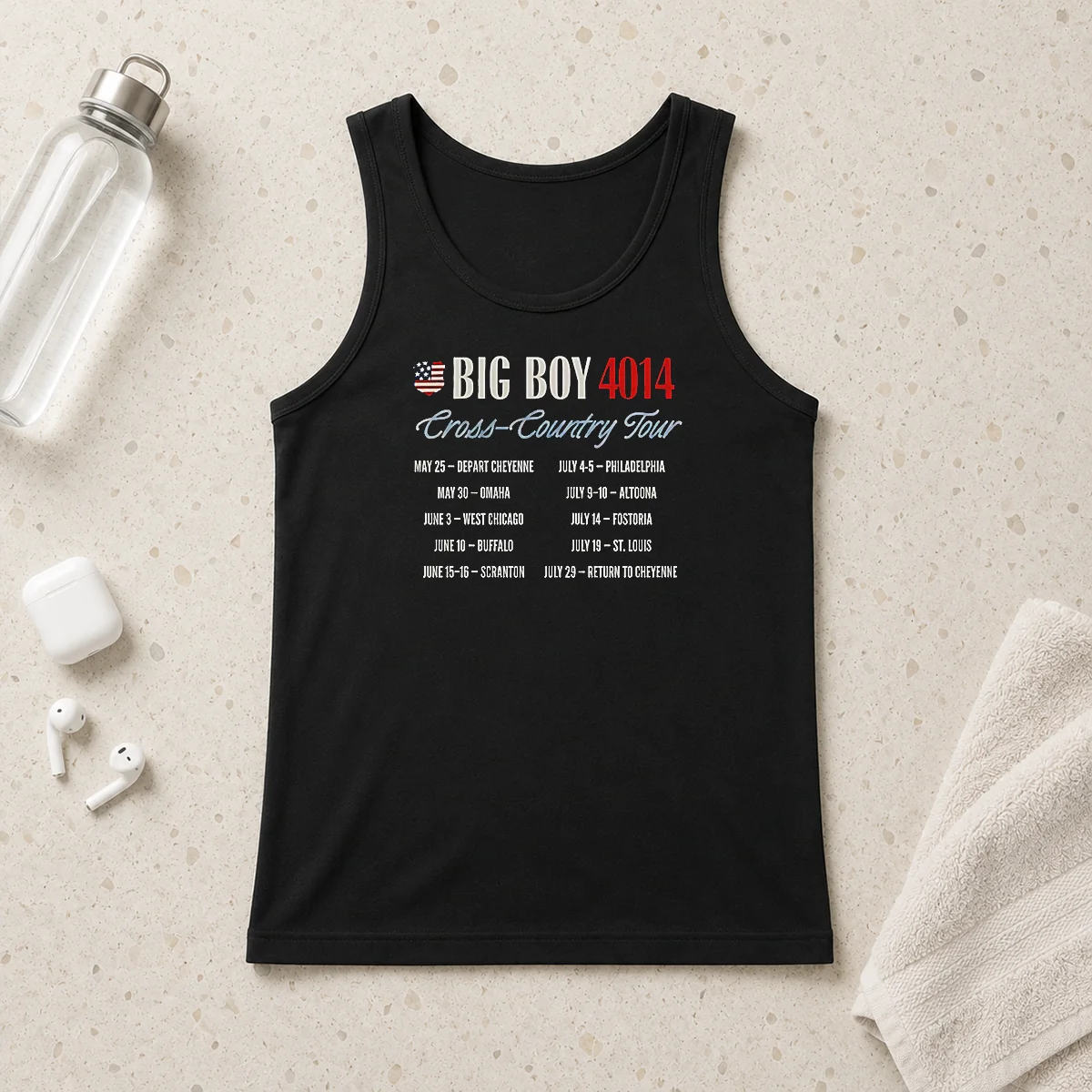 Original Big Boy 4014 Tour America 250th Train Cross Country Tour Tank Top
