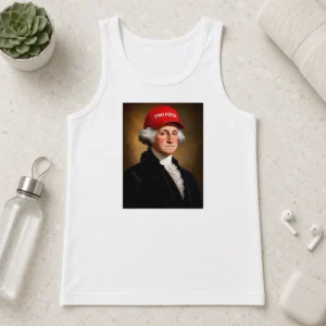 Original George Washington President America Hat With Two Fiddy Tank Top