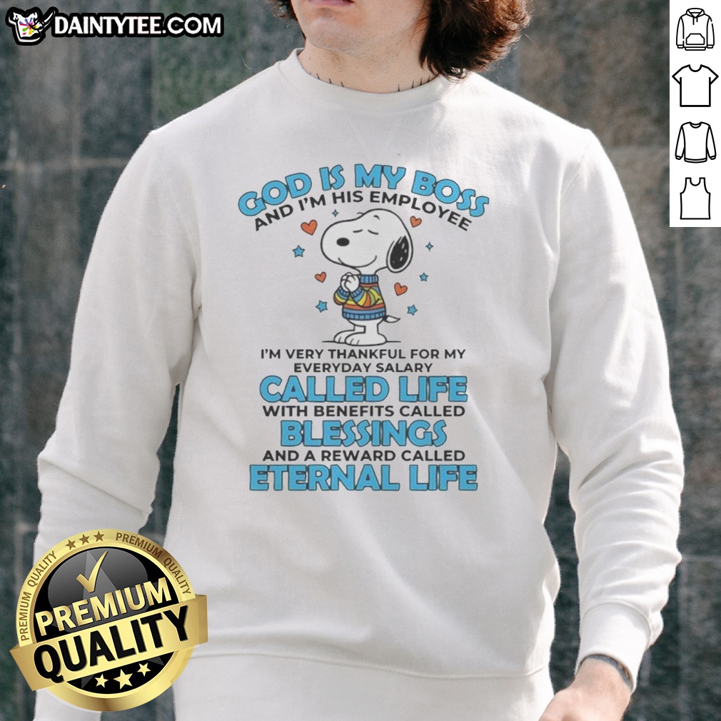 Boss Shirt on Sweatshirt Boss Shirt shown as a sweatshirt preview