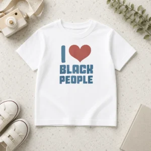 Premium Bre Scullark I Love Black People Kids T-Shirt