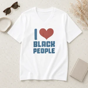 Premium Bre Scullark I Love Black People V-Neck Shirt