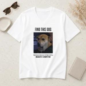 Premium Find This Dog The Marlins Would Like To Treat Him To A Dream Day At Loandepot Park V-Neck Shirt