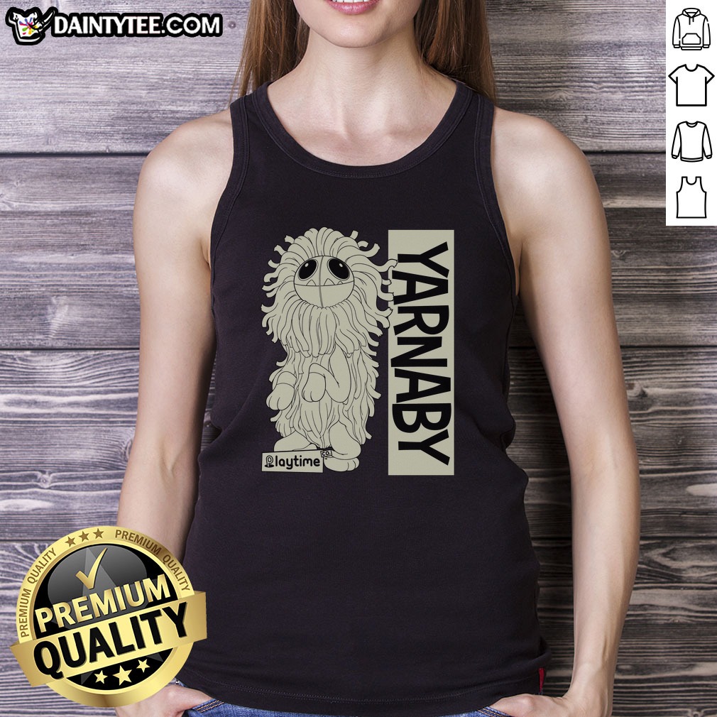Premium Yarnaby Sitting Poppy Playtime Shirt on Tank Top Premium Yarnaby Sitting Poppy Playtime Shirt shown as a tank top preview