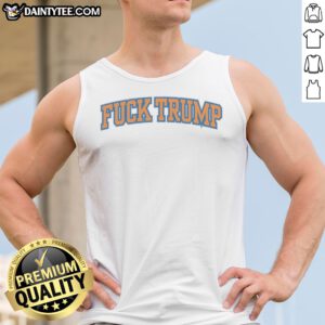 Pretty Fck Trump Style New York Knicks Logo Tank Top featuring a bold graphic design