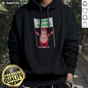 Pretty Frog Holding Team Algae Amphifa Hoodie