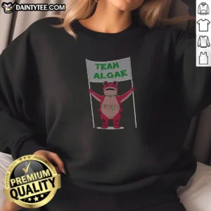 Pretty Frog Holding Team Algae Amphifa Sweatshirt