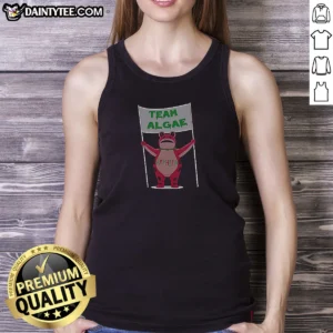 Pretty Frog Holding Team Algae Amphifa Tank Top