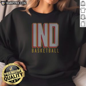 Pretty Indiana Basketball Bold Stacked Letters Sweatshirt