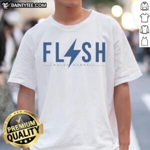 Pretty Myles Garrett Flash Logo Design NFLPA Graphic Apparel Cotton Shirt featuring a bold logo and comfortable fit.