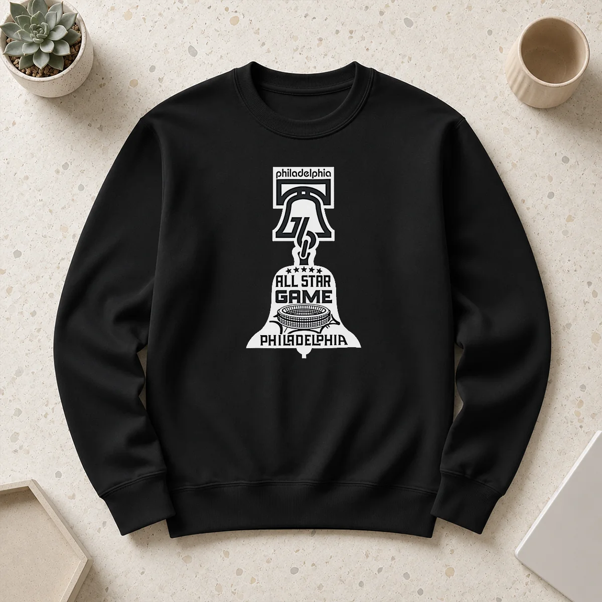 Pretty Philadelphia 76ers All Star Game Basketball Bell Sweater