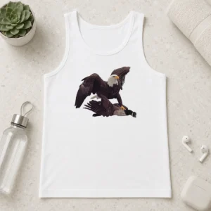 Top Bald Eagle Attacking Canada Goose Tank Top