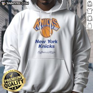 Top New York Knicks Basketball Culture And Hoops Hoodie displayed on a neutral background