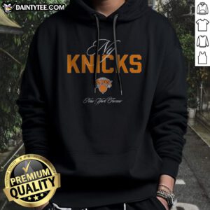 Top New York Knicks NY Forever Hoodie displayed in vibrant blue and orange colors, perfect for fans.