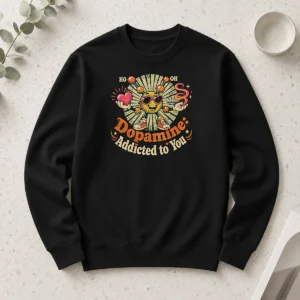 Awesome Dopamine Addicted To You Vintage Love Molecule Long Sleeve Shirt