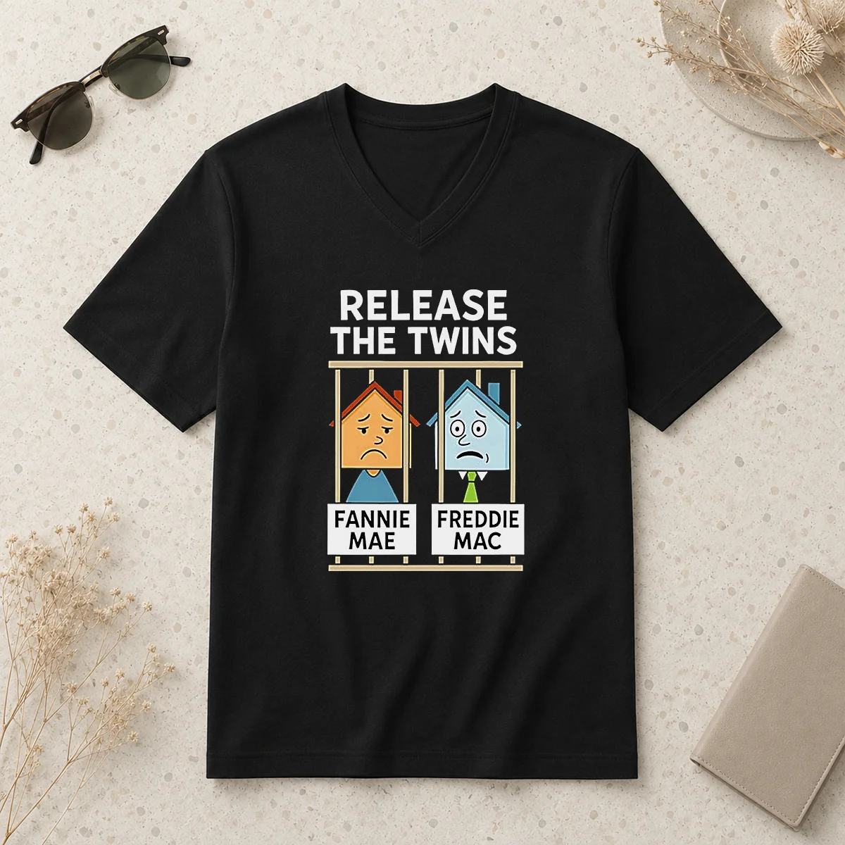 Awesome Fannie Mae Vs Freddie Mac V-Neck Shirt Awesome Fannie Mae Vs Freddie Mac V-Neck Shirt