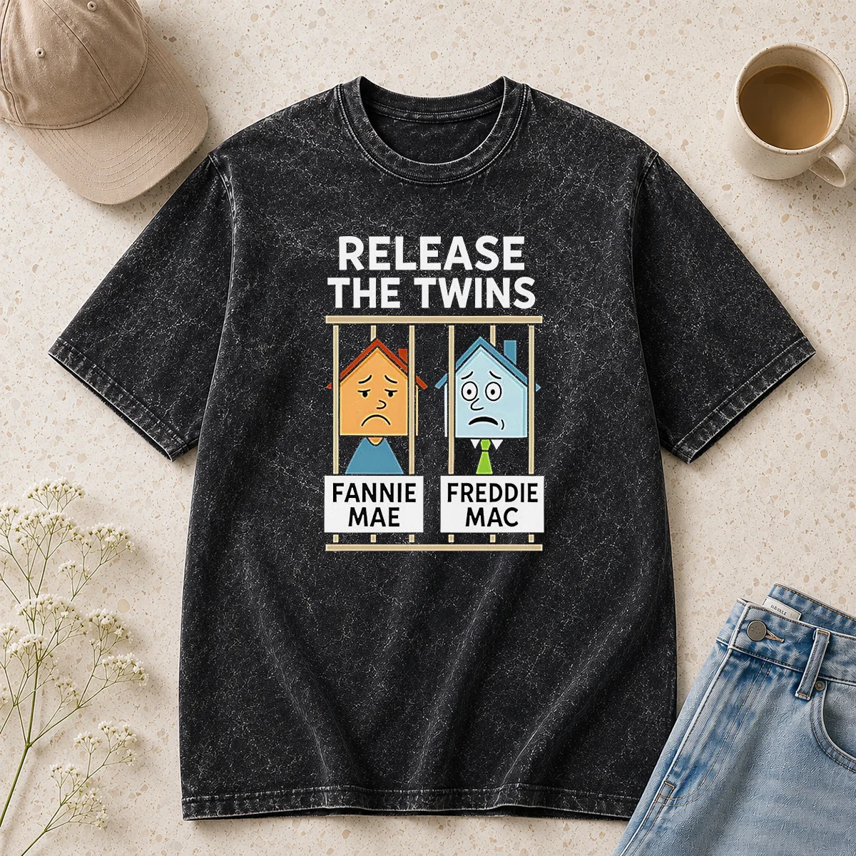Awesome Fannie Mae Vs Freddie Mac Release The Wins Washed T-Shirt