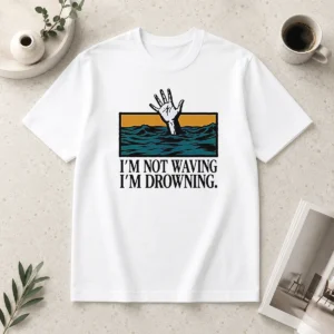 Awesome I'M Not Waving I'M Drowning
