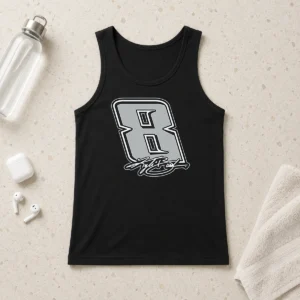 Awesome Kyle Busch Black No 8 Signature Tank Top