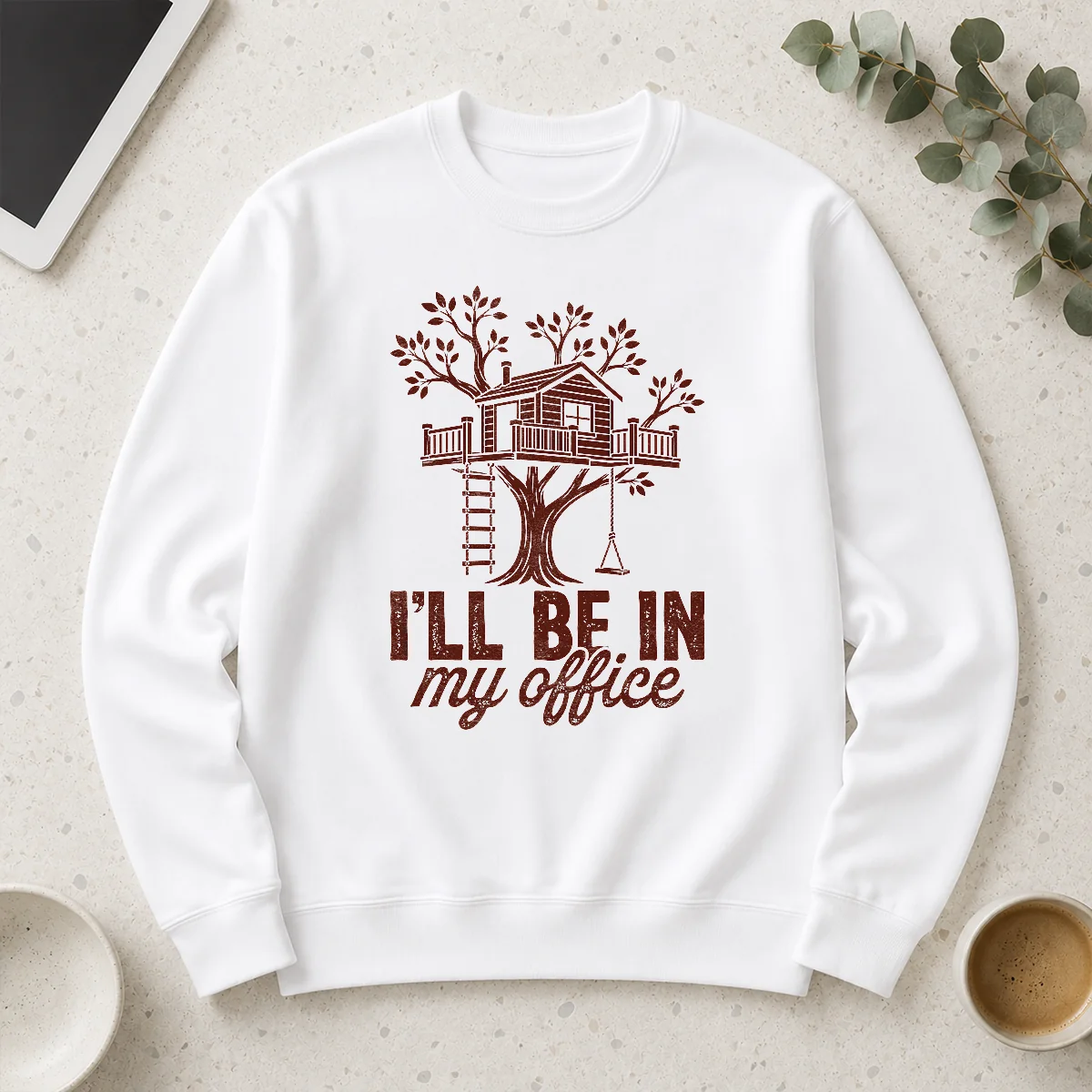 Awesome Nice Treehouse Office I'Ll Be In My Office Long Sleeve Shirt