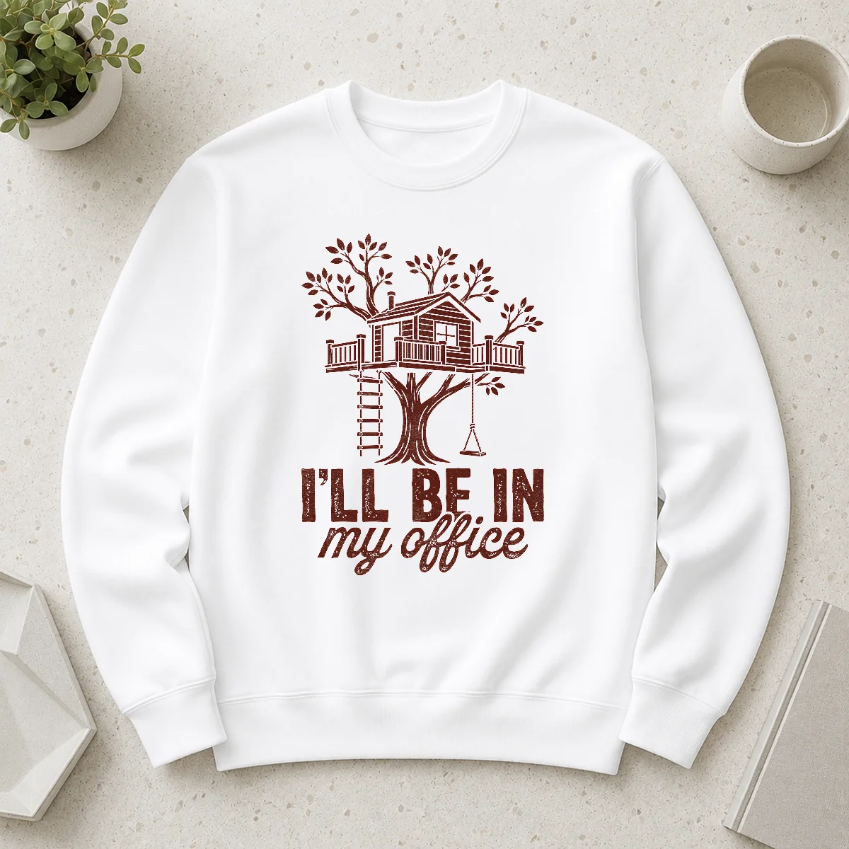 Awesome Nice Treehouse Office I'Ll Be In My Office Sweater
