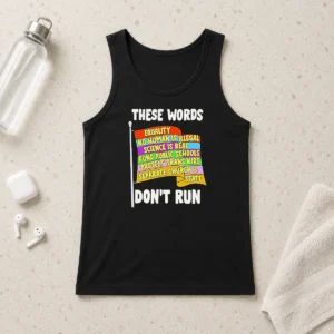 Awesome Pretty Equality No Human Is Illegal Science Is Real Fund Public Schools Protect Trans Tank Top
