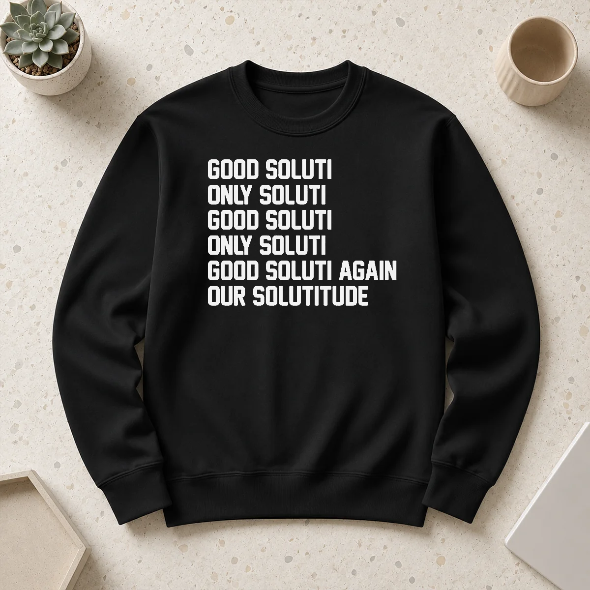 Awesome Soluti Only Soluti Good Soluti Again Our Solutitude Sweater