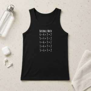 Funny Nice Baseball Math Tank Top