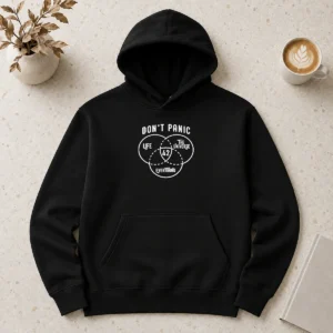 Funny Original Don'T Panic Life The Universe And Everything 42 Hoodie