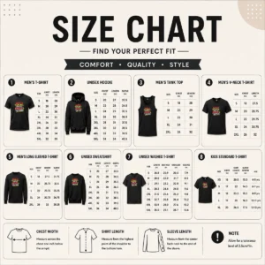 Size chart for Good Awesome Back To School Typography youth and teachers shirt with measurements in inches and cm