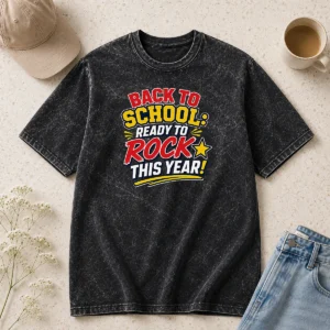 Good Awesome Back To School Typography For Youth And Teachers Washed T-Shirt