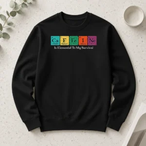 Good Awesome Caffeine Is Elemental To My Survival Long Sleeve Shirt