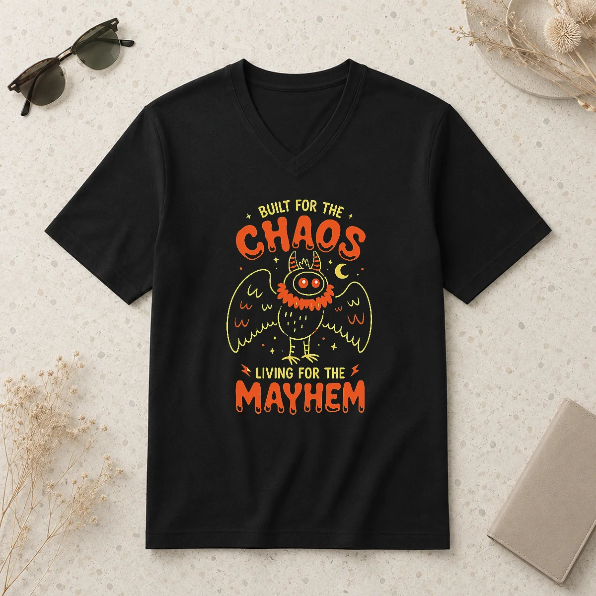 Good Built For Chaos Living For V-Neck Shirt Good Built For Chaos Living For V-Neck Shirt