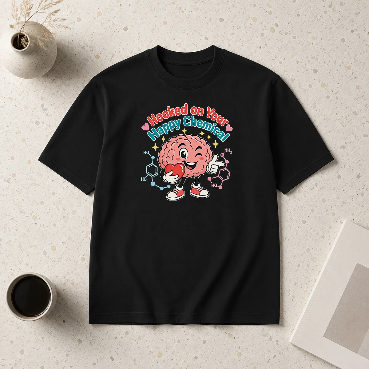 Good Dopamine Love Brain Vector For Shirt Good Dopamine Love Brain Vector For Shirt