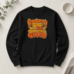 Good Grandparents Day Groovy Retro Tee Celebrating Warmth Wisdom Long Sleeve Shirt
