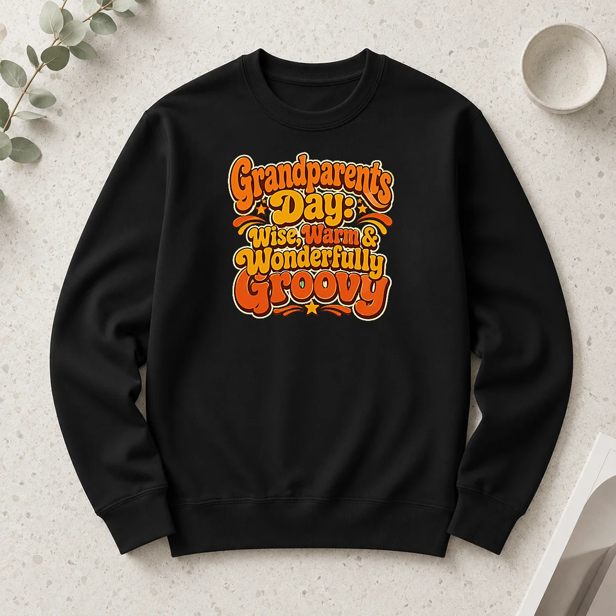 Good Grandparents Day Groovy Retro Tee Celebrating Warmth Wisdom Long Sleeve Shirt