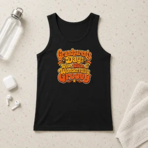 Good Grandparents Day Groovy Retro Tee Celebrating Warmth Wisdom Tank Top