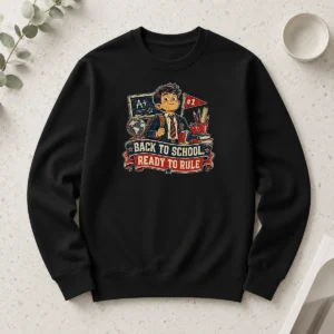 Good Top Back To School Proud Student Retro Distressed Long Sleeve Shirt
