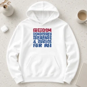 Happy Freedom Democracy Tolerance Justice For All Hoodie