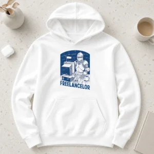 Happy Freelancer Knight Gaming Vintage Funny Gamer Hoodie