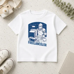 Happy Freelancer Knight Gaming Vintage Funny Gamer Kids T-Shirt