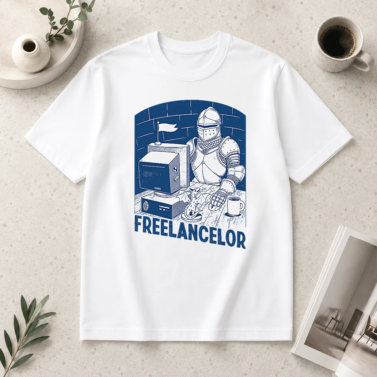 Happy Freelancer Knight Gaming Vintage Funny Shirt Happy Freelancer Knight Gaming Vintage Funny Shirt