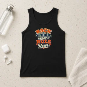 Happy Funny Back To School Vintage Spirit Motivational Tank Top