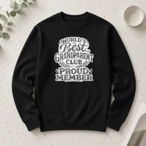 Happy Pretty Grandparents Day Proud Member Sketch Long Sleeve Shirt