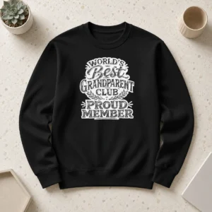 Happy Pretty Grandparents Day Proud Member Sketch Sweater