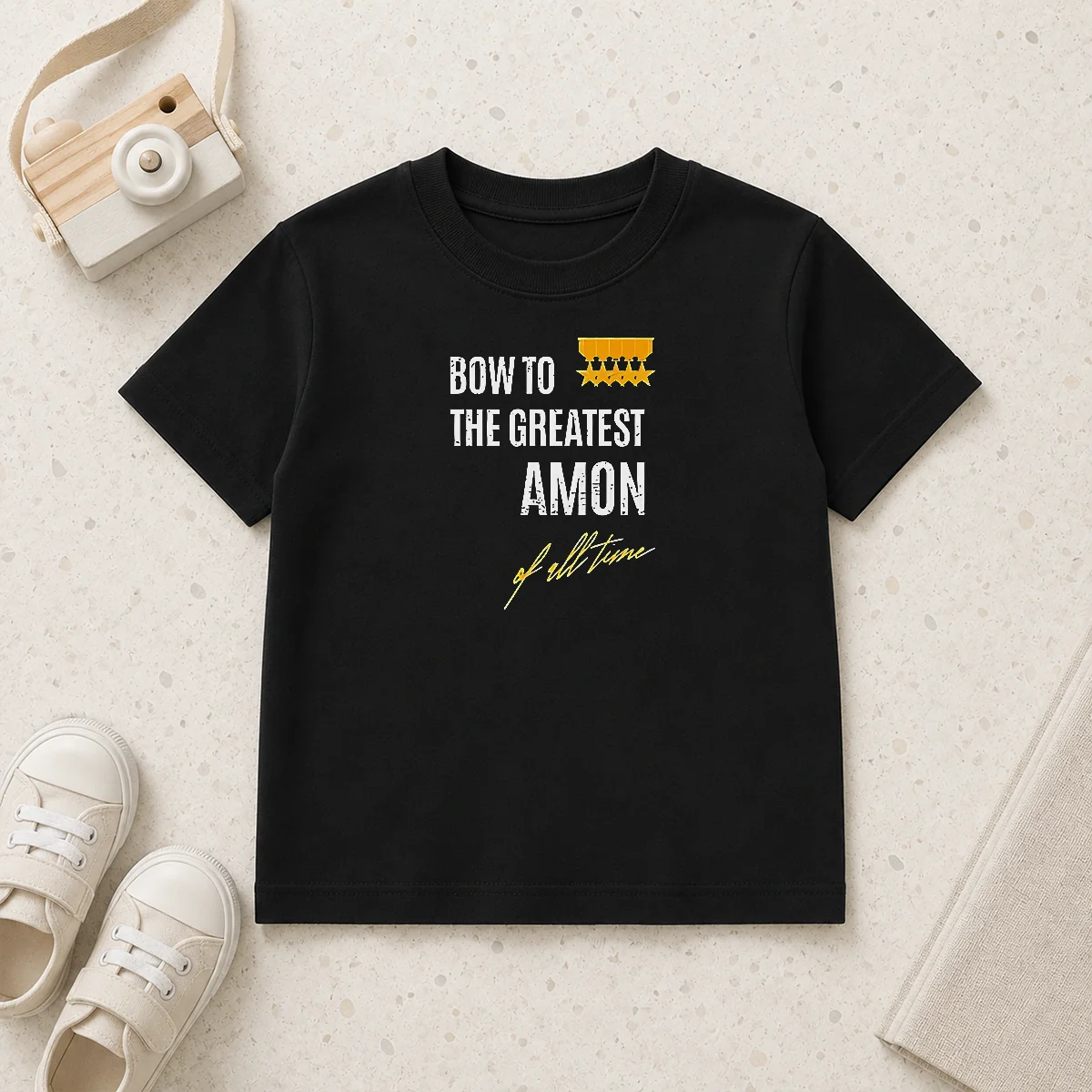 Hot Bow To The Greatest Amon Of All Time Kids T-Shirt