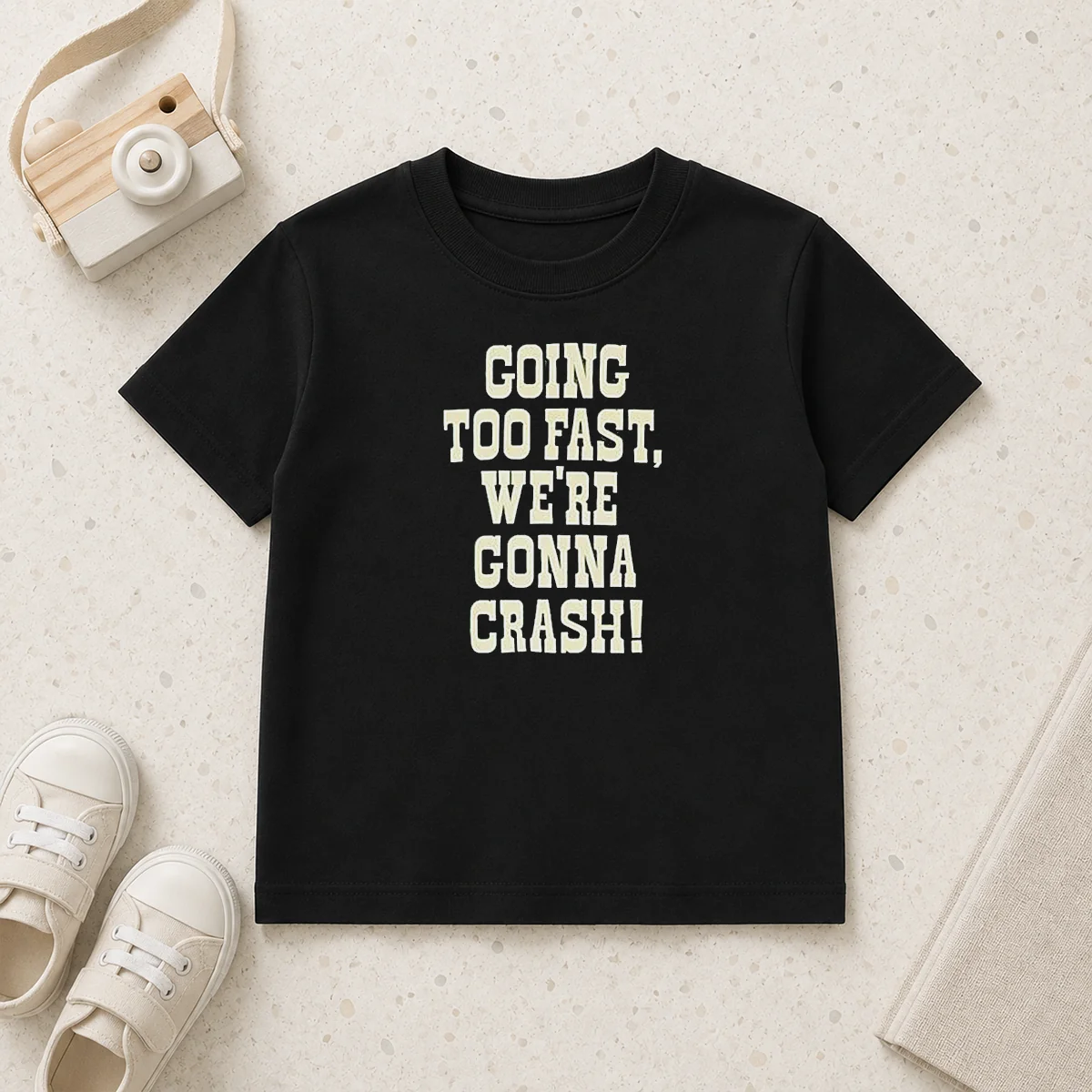Hot Going Too Fast We Are Gonna Crash Pop Culture Music Fan Lyrics Quote Kids T-Shirt